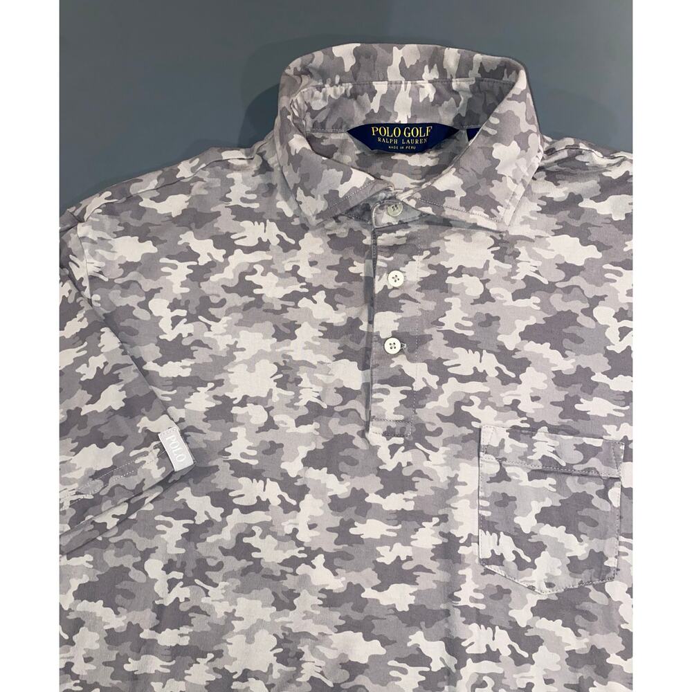 Polo Golf Ralph Lauren Men’s Gray Camo Polo Shirt